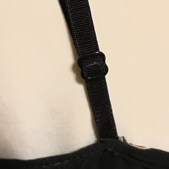 NY&Co Spaghetti Strap Top Black/Light Ivory - Picture 5 of 6